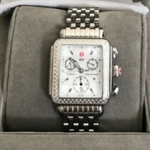 LIKE NEW BEAUTIFUL Michele Watch Milou NEW BATTERY
